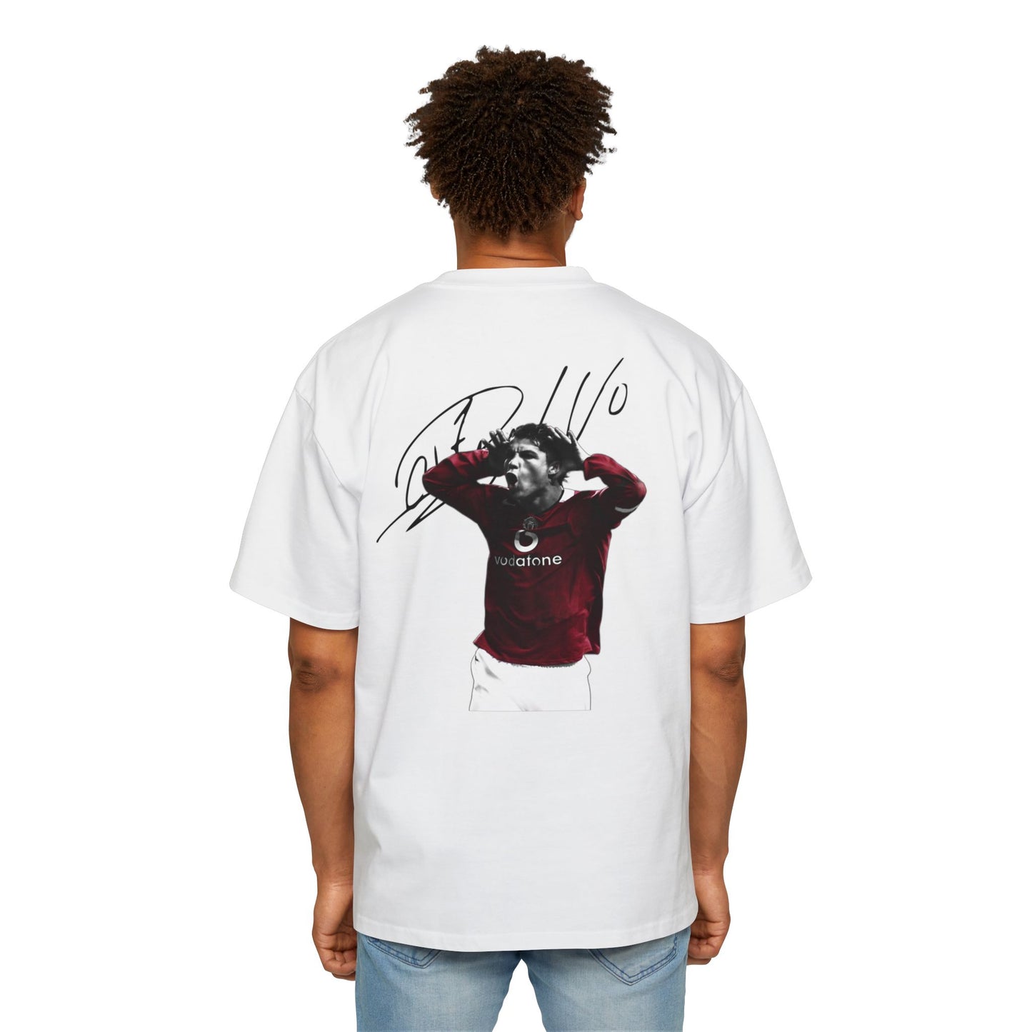 Young Cristiano Back Print Oversized Shirt