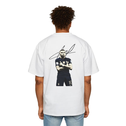 Mbappe Back Print Oversized Shirt