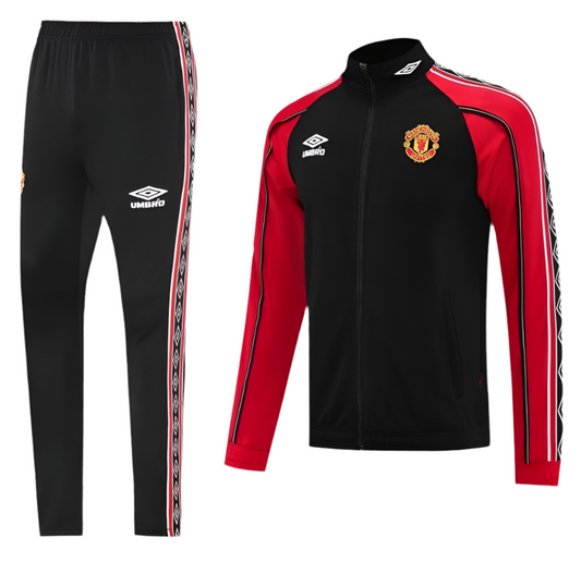 Manchester Utd 25/26 Full Tracksuit Black