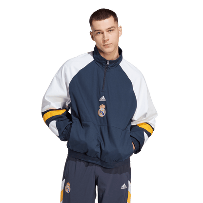 Real Madrid Home Half Pull Windbreaker Jacket