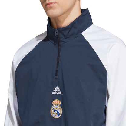 Real Madrid Home Half Pull Windbreaker Jacket