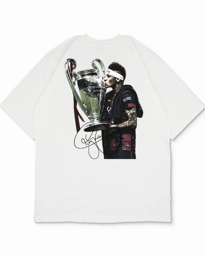 Neymar Signature Back Print Oversized Shirt