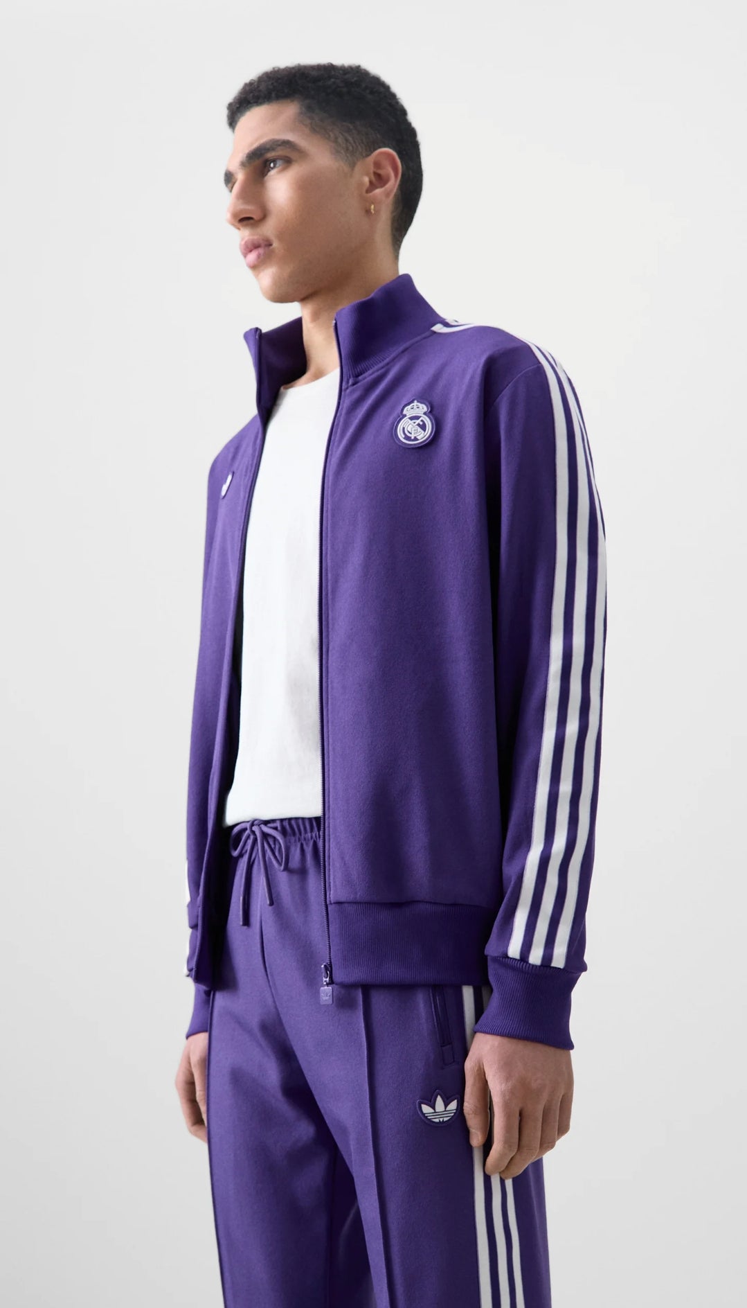 Real Madrid Purple Retro Full Tracksuit