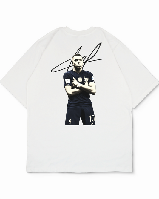 Mbappe Back Print Oversized Shirt