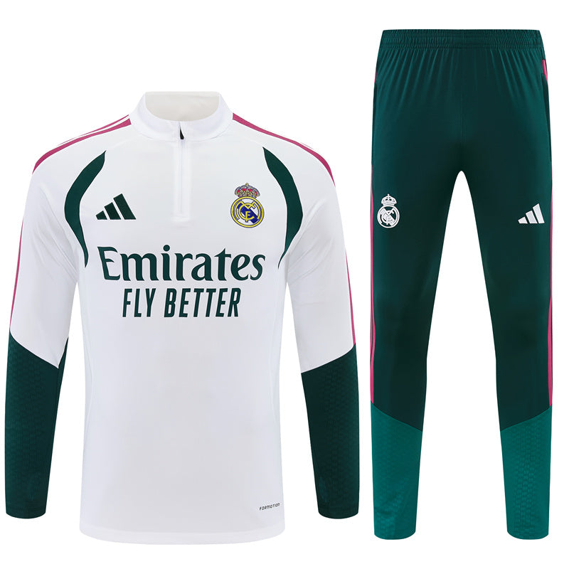 Real Madrid Home 26/27 Full Half Zip