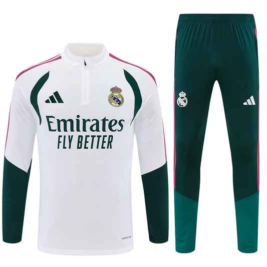 Real Madrid Home 26/27 Full Half Zip