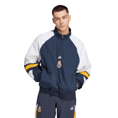 Real Madrid Home Half Pull Windbreaker Jacket