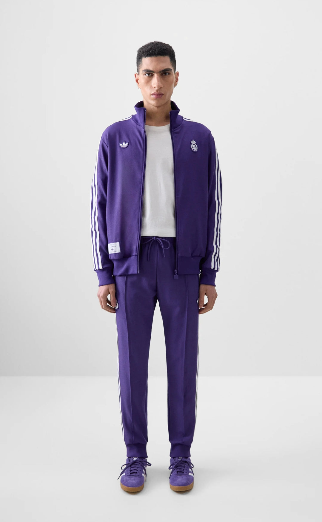 Real Madrid Purple Retro Full Tracksuit